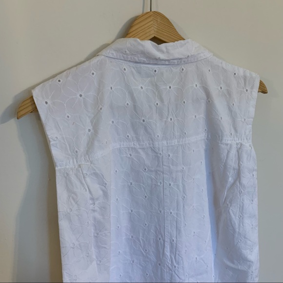 NWT Zara Eyelet Cutwork Embroidery Romper in White, Size M - Picture 11 of 14